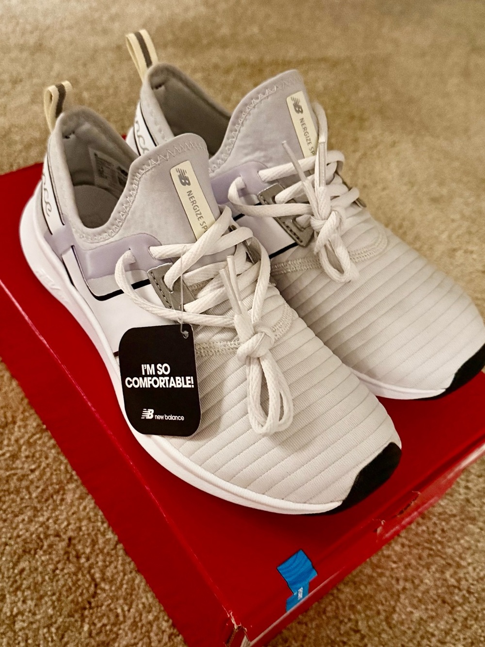 New Balance Nergize Sport White Slip-On Sneakers